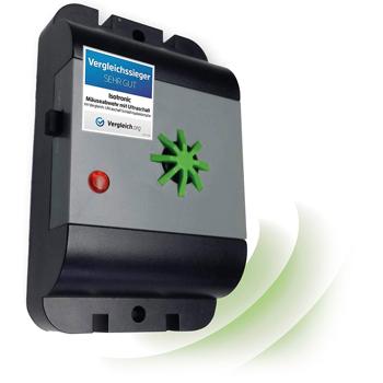 Preview: Effektiver Ultraschall Mäuse- und Rattenvertreiber, IP54 Schutz, Batteriebetrieb bis zu 12 Monate, bis zu 40m², mobil einsetzbar