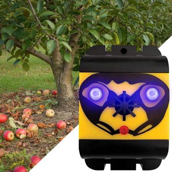 Mobiler Ultraschall-Vogelvertreiber, 40m², Vogelschreck, originelles Design, gelb-schwarz, inkl. Batterien, effektive Vogelabwehr