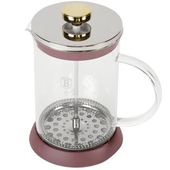 Design-French Press für Kaffee und Tee, 800ml, bordeaux: Für aromatischen Kaffee & losen Tee, hochwertig & stilvoll, Ihr Barista-Erlebnis Zuhause