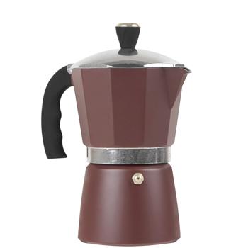 Espressokocher Bordeaux - für 6 Portionen authentischen italienischen Espresso - Aluminium, Soft-Touch-Griff, für alle Herdarten - 130 Zeichen