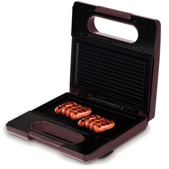 Preview: 3in1 Sandwichmaker, Waffeleisen & Grill (780W) - Design-Küchenhelfer im trendigen bordeaux, antihaftbeschichtet - Perfekt für schnelle & leckere Snacks