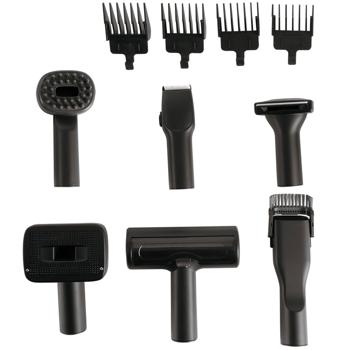 Preview: Haustier Schermaschine mit Staubsauger (350W) – 10-tlg. Fellpflege-Set für Hunde & Katzen, mit 3 Geschwindigkeitsstufen