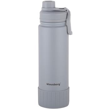 Preview: 4er-Set Doppelwandiger Thermobecher 720ml in elegantem Grau, isoliert, hält Getränke lange heiss oder kalt, ideal für Arbeit, Freizeit und Reisen