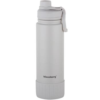 Preview: Doppelwandiger Thermobecher 720ml beige - Auslaufsicherer Trinkbecher für heisse & kalte Getränke - BPA-frei, 18/8 Edelstahl, stossfest, für Arbeit & Freizeit