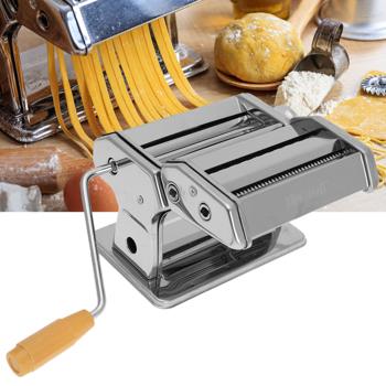 Massive Pastamaschine, 2,5kg, mit Nudeleinsätzen, 15cm – Für handgemachte Spaghetti, Lasagne & Ravioli, stabile Ausführung