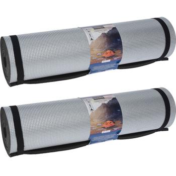 Preview: 2er-Set Leichte Camping Isomatte, 180 x 60 cm: Ideal für Outdoor & Trekking, isolierend & robust, für erholsamen Schlaf beim Zelten & Wandern