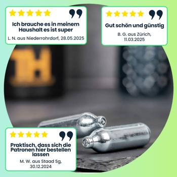 Preview: Vielseitiger Sahnespender: 500ml, schwarz, 12 Kapseln, 3 Düsen, Bürste - Für Desserts, Kaffee, Cocktails - Rahmbläser für Gastronomie & Zuhause