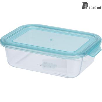 Preview: 3er-Set Premium Frischhaltedosen aus Borosilikatglas, 630/1040/1480ml - Länger frisch, ofenfest, gefrierfest, BPA-frei