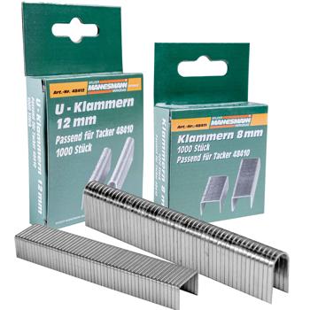 Preview: Tackerklammern 2000 Stück - 8 mm & 12 mm Ersatzklammern-Set für Handtacker CH5157 - Ideal für Werkstatt, Haus & DIY-Projekte - Robust & vielseitig