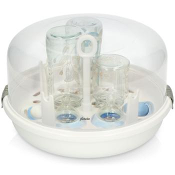 Preview: Mikrowellen Babyflaschensterilisator - Hygienische Dampfsterilisation tötet 99.9% Bakterien - Für 4x 250ml Flaschen - Kompakt & BPA-frei