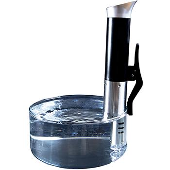 Preview: Sous Vide Stick mit LED-Anzeige, App & Timer, 1000W: 6-15L, bis 90°C, für zartes Fleisch, Gemüse & Fisch, ein Meistergarer