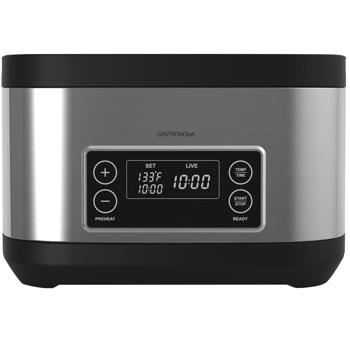 Preview: Profi Sous Vide Garer mit Behälter, 9L, 700 W, gebürsteter Edelstahl, LCD Display, für perfektes Vakuum Garen im Wasserbad