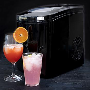 Preview: Stylische Eiswürfelmaschine 150W, 1.7L – Eiswürfelbereiter für 9 Eiswürfel in 10 Min., 2 Grössen einstellbar, LED-Anzeige