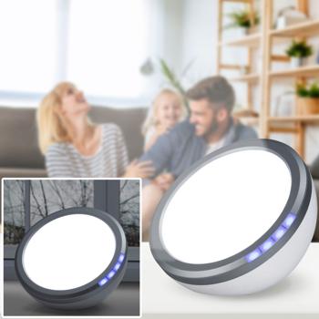 Hochleistungs-Tageslichtlampe, 10.000 Lux, 4 Stufen, edles weiss: Effektive Lichttherapie für mehr Energie und Lebensqualität