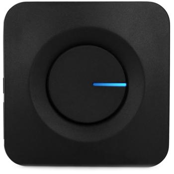 Preview: Zuverlässige schwarze Funk-Türklingel, bis 50m, 36 Melodien, IP44 wetterfest, kinetisch, keine Batterien nötig, wartungsfrei - immer einsatzbereit