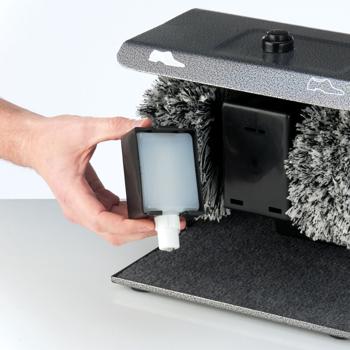 Preview: Elektrische Schuhputzmaschine, 90W, mit 2 Bürsten & Spender, schnelles Glanzfinish, komfortable Schuhpflege - perfekter Glanz