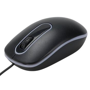 Preview: Präzise Optische USB-Maus mit 3 Tasten und Scrollrad, Multicolor-Beleuchtung, Kompatibel zu Windows, iOS, Linux