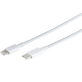 Preview: Schnellladekabel USB-C auf Lightning - Superschnelles Laden (PD 20W/30W) - Datenübertragung 480 Mbit/s - TPE-Ummantelung 1.5m weiss
