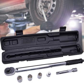 Drehmomentschlüssel 40-210 Nm: 1/2" Vierkant, 17/19/21mm Nüsse, TÜV/GS zertifiziert, Radmutternschlüssel aus hochwertigem Chrom-Vanadium Stahl für Motorrad und Auto