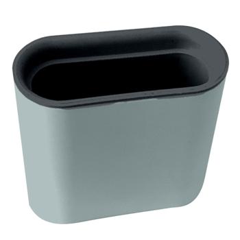 Preview: WC-Silikonbürste anthrazit - optimale Hygiene & gründliche Säuberung - flexible & robuste Borsten - flaches Design - langlebiger Kunststoff