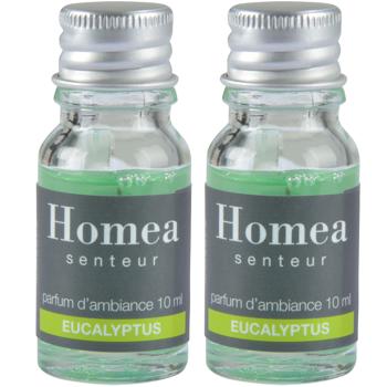 Preview: 2er-Set Duftöl Eukalyptus - Raumduft für Wellnesszuhause - je 10ml - erfrischend belebend - für Potpourri & Aromabrenner geeignet