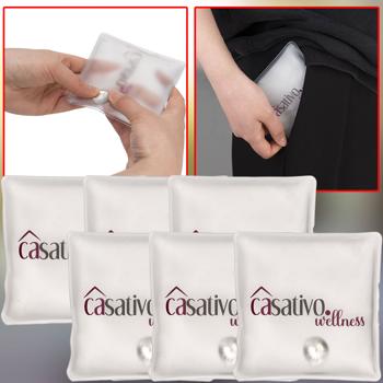 Preview: 6er-Set Praktische Handwärmer für kalte Tage, Heatpad bis 50° , wiederverwendbar, Heizpads für unterwegs, ideal für die Jacken- oder Hosentasche