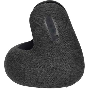 Preview: Ergonomisches Reisekissen mit Bluetooth 5.3 Kopfhörern aus Memory-Schaum – Nackenkissen mit Geräuschunterdrückung und 10h Akku für die Reise