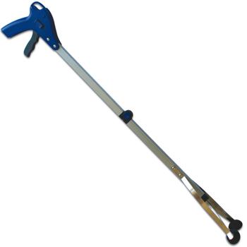 Preview: Greifarm 82 cm klappbar - Greifzange mit Saugnäpfen & Verriegelung - Aufhebehilfe für Senioren & Müll - Aluminium/ABS, rechts/links