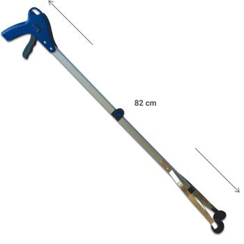 Preview: Greifarm 82 cm klappbar - Greifzange mit Saugnäpfen & Verriegelung - Aufhebehilfe für Senioren & Müll - Aluminium/ABS, rechts/links