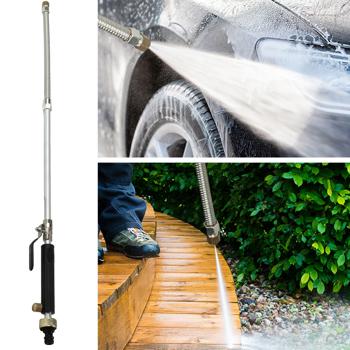 Power-Hochdruck-Waschpistole für Gartenschläuche, Powerjetdüse, aus Stahl/Aluminium. Effektive Reinigung von Auto, Gartenmöbeln. Dauerhaft & stark