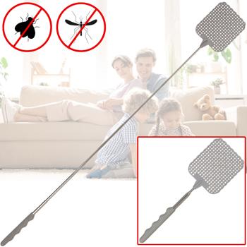 Teleskop-Fliegenklatsche, ausziehbar bis 72 cm: Extra lang für effektive Insektenbekämpfung, hohe Reichweite für schwer erreichbare Stellen