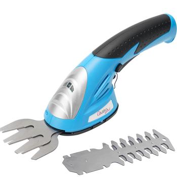 Preview: Akku Gras- und Strauchschere, 1100 U/m, wechselbares Gras- und Strauchschnittblatt, Ladestandanzeige, ergonomischer Griff, Sicherheits-Schalter