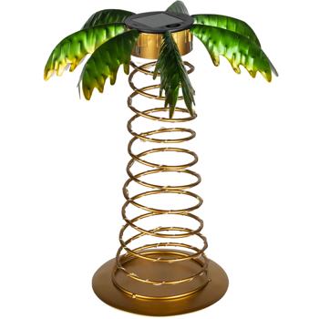 LED Solar-Palme: 20 LEDs, 0 Stromkosten - Geniale Garten- & Balkon Deko, einfache Installation, maximale Urlaubsstimmung sofort