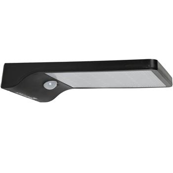 Solar Aussenwandleuchte - Bewegungssensor 120° & 5-7m Erfassung, 50lm, IP44 spritzwassergeschützt - Integrierter Akku, 42 LEDs, 6500K Licht