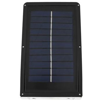 Preview: Solar Aussenwandleuchte - Bewegungssensor 120° & 5-7m Erfassung, 50lm, IP44 spritzwassergeschützt - Integrierter Akku, 42 LEDs, 6500K Licht