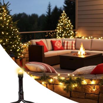LED Lichterkette 6,5m - 8 Leuchtmodi, Dual-Timer, warmweiss - Batteriebetrieben, IP44 Spritzwasserschutz - Innen & Aussen für Garten, Balkon, Wohnzimmer