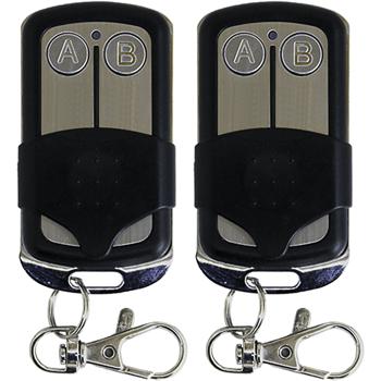 2er-Set Programmierbarer 2-Kanal Funk-Handsender (433,92MHz): Universal-Fernbedienung für Garagentore & mehr. Einfache Programmierung