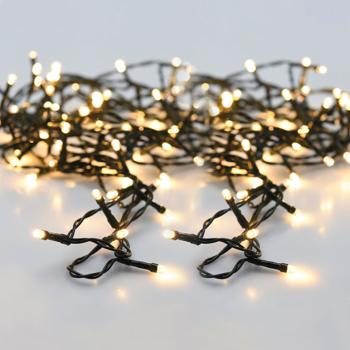 2er-Set LED Lichterkette mit 8 Leuchtmodi und Timer, 9 m, batteriebetrieben, IP44