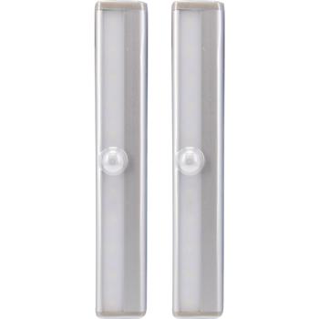 2er-Set LED Lichtleiste mit Bewegungssensor – Selbstklebend & batteriebetrieben – Ideal für Schränke, Regale, Küche – 25s Leuchtdauer, 18.5x3x1.5 cm