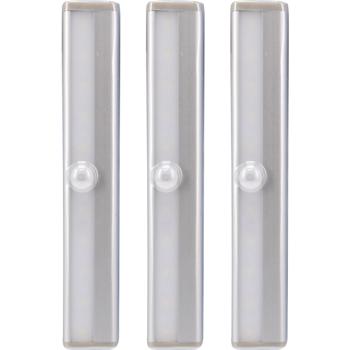 3er-Set LED Lichtleiste mit Bewegungssensor – Automatische Schaltung (25 Sek.) – Selbstklebend & Batteriebetrieben für Schränke, Regale & Treppen