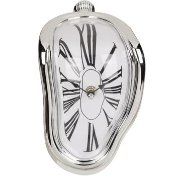 Preview: Kreative schmelzende Uhr, Salvador Dali Design, 18x13 cm – Aussergewöhnliche Dekoration für ein stilvolles Zuhause - einzigartiger Blickfang