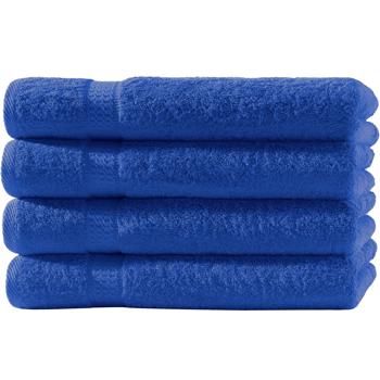 4er-Set Badetücher royal - 100x150cm aus 100% luxuriöser Baumwolle mit 2 Bordüren - Kuschelweich, saugstark, schnelltrocknend & hautfreundlich - ca. 500 g/m²