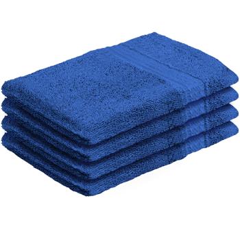 4er-Set Waschhandschuhe royal - 100% Baumwolle, flauschig & saugstark - strapazierfähig, pflegeleicht, 60° waschbar, trocknergeeignet - 21x16cm, 500g/m²