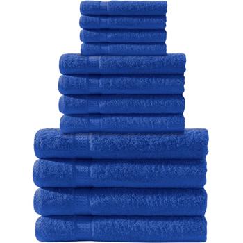 Handtuchset 12-teilig - Royal 4 Gäste-, 4 Hand- & 4 Badetücher - 100% Baumwolle 500g/m² - Kuschelweich, saugstark & schnelltrocknend - bis 60° waschbar