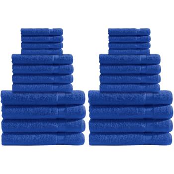 Handtuchset 24-teilig - 8x Gäste-, 8x Hand-, 8x Badetücher - 100% Baumwolle, royal, flauschig, saugstark, schnell trocknend - luxuriöse Qualität 500g/m²