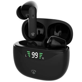 Preview: Kabellose In-Ear Kopfhörer schwarz mit ANC - Bluetooth 5.3 für klare Calls & Musikgenuss - inkl. Ladecase - Top Komfort & sicherer Halt