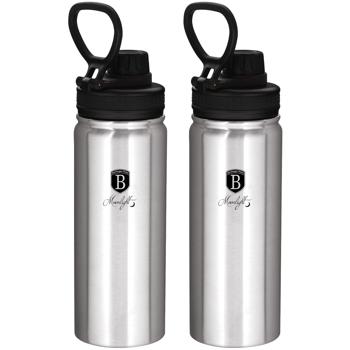 Preview: 2er-Set Robuste 540ml Edelstahl Trinkflasche / Sportflasche: Langlebig, geschmacksneutral & ideal für Fitness, Outdoor & Büro, Auslaufsicher & leicht zu reinigen