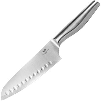 Preview: Profi-Santoku-Messer-Set, Edelstahl, 16,5cm/12,4cm Klingen, ergonomischer Griff, scharf, rostfrei, perfekte Küchenmesser von Fissler