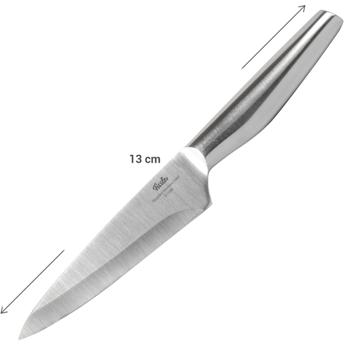 Preview: Fissler Universalmesser 4er-Set - 13 cm Allzweckmesser für präzise Schnitte von Fleisch Obst Gemüse Kräutern - Recycelter Edelstahl