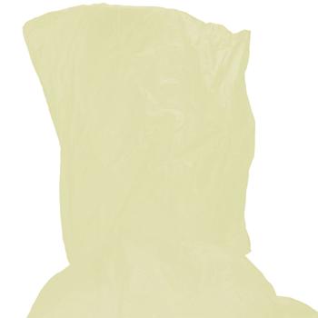 Preview: 8er-Set Notfall Regenponcho gelb - zuverlässiger Schutz vor Regen - mit Kapuze & Ärmeln - platzsparend verstaubar - ideal für Outdoor, Festivals & Camping